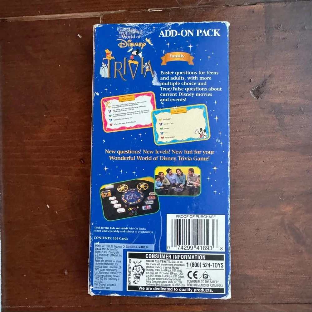 Disney Trivia Game Add-On‎ Pack - Family